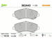 Sada brzdových destiček, kotoučová brzda VALEO 302443