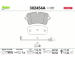 Sada brzdových destiček, kotoučová brzda VALEO 302454A