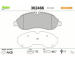 Sada brzdových destiček, kotoučová brzda VALEO 302466