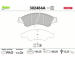 Sada brzdových destiček, kotoučová brzda VALEO 302484A