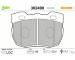 Sada brzdových destiček, kotoučová brzda VALEO 302490