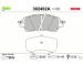 Sada brzdových destiček, kotoučová brzda VALEO 302492A
