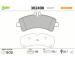Sada brzdových destiček, kotoučová brzda VALEO 302498