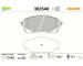 Sada brzdových destiček, kotoučová brzda VALEO 302540