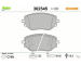 Sada brzdových destiček, kotoučová brzda VALEO 302545