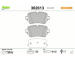 Sada brzdových destiček, kotoučová brzda VALEO 302613