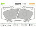 Sada brzdových destiček, kotoučová brzda VALEO 302616