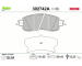 Sada brzdových destiček, kotoučová brzda VALEO 302742A