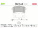 Sada brzdových destiček, kotoučová brzda VALEO 302764A