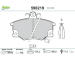 Sada brzdových destiček, kotoučová brzda VALEO 598219