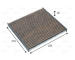 Filtr, vzduch v interiéru VALEO 701046