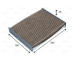 Filtr, vzduch v interiéru VALEO 701047