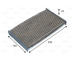 Filtr, vzduch v interiéru VALEO 701049