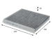 Filtr, vzduch v interiéru VALEO 715924