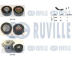 Sada žebrovaných klínových řemenů RUVILLE 570058