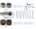 Sada žebrovaných klínových řemenů RUVILLE 570163