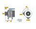 Alternátor BOSCH 0 123 515 004