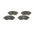 Sada brzdových destiček, kotoučová brzda BOSCH 0 986 495 257