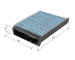 Filter vnútorného priestoru BOSCH 0 986 628 502