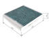 Filter vnútorného priestoru BOSCH 0 986 628 521
