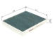 Filter vnútorného priestoru BOSCH 0 986 628 536