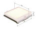 Filter vnútorného priestoru BOSCH 1 987 435 111