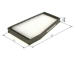 Filter vnútorného priestoru BOSCH 1 987 435 122