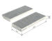 Filtr, vzduch v interiéru BOSCH 1 987 435 534