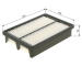 Vzduchový filter BOSCH F 026 400 587