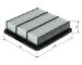 Vzduchový filter BOSCH F 026 400 823