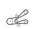 Sada zebrovanych klinovych remenu CONTINENTAL CTAM 6PK1045K3