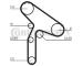 ozubení,sada rozvodového řemene CONTINENTAL CTAM CT853K1