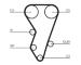 ozubení,sada rozvodového řemene CONTINENTAL CTAM CT864K1