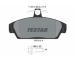 Sada brzdových destiček, kotoučová brzda TEXTAR 2151801