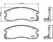 Sada brzdových destiček, kotoučová brzda TEXTAR 2176301