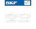 Sada brzdových destiček, kotoučová brzda SKF VKBP 80236 A