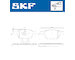 Sada brzdových destiček, kotoučová brzda SKF VKBP 80262