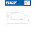 Sada brzdových destiček, kotoučová brzda SKF VKBP 80891 A