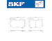 Sada brzdových destiček, kotoučová brzda SKF VKBP 80904 A