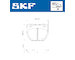 Sada brzdových destiček, kotoučová brzda SKF VKBP 90932