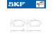 Sada brzdových destiček, kotoučová brzda SKF VKBP 80128 A