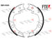 Sada brzdových čelistí, parkovací brzda FTE 9100143