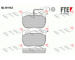 Sada brzdových destiček, kotoučová brzda FTE 9010005