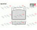 Sada brzdových destiček, kotoučová brzda FTE 9010007