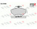Sada brzdových destiček, kotoučová brzda FTE 9010014