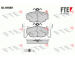 Sada brzdových destiček, kotoučová brzda FTE 9010021