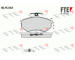 Sada brzdových destiček, kotoučová brzda FTE 9010034