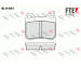 Sada brzdových destiček, kotoučová brzda FTE 9010039