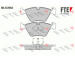 Sada brzdových destiček, kotoučová brzda FTE 9010066