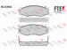 Sada brzdových destiček, kotoučová brzda FTE 9010069